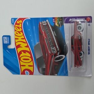 Hot Wheels '59 Chevy Impala Red Die-Cast Car Layin' Low
